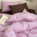 orchid trio multi stripe pillowcases boho decor