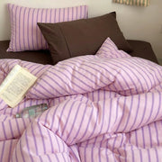 orchid trio multi stripe pillowcases boho decor