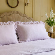 parisian apartment lilac purple pillow sham texture