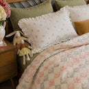 pastoral cottage wildflower woven throw blanket drape