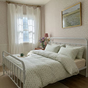 petite bloom pinstripe bedding full room vintage look