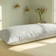 pink pinstripe floral pillowcases shabby chic bedroom decor