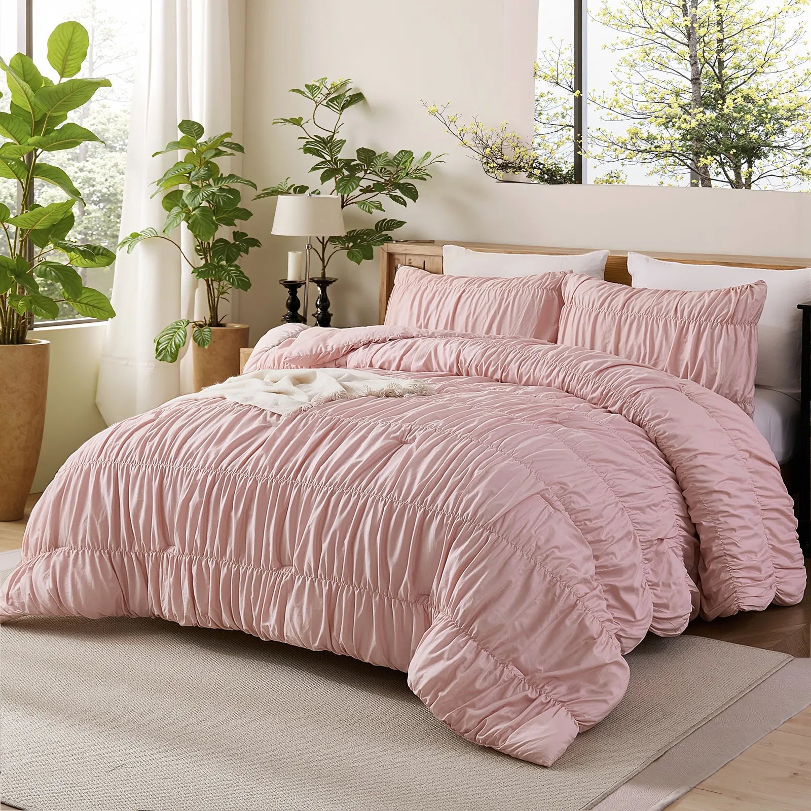 pink-rope-embroidered-comforter-sets