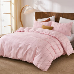 pink and black pinstripe comforter sets