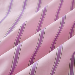 pink and purple stripe bedding set king size