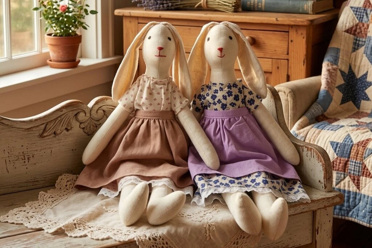 plaid pajama bunnies fireplace living room