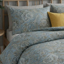 premium azure blue paisley comforter all season lightweight quilt