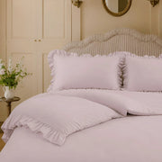 pure serenity lavender purple ruffle bedding set romantic