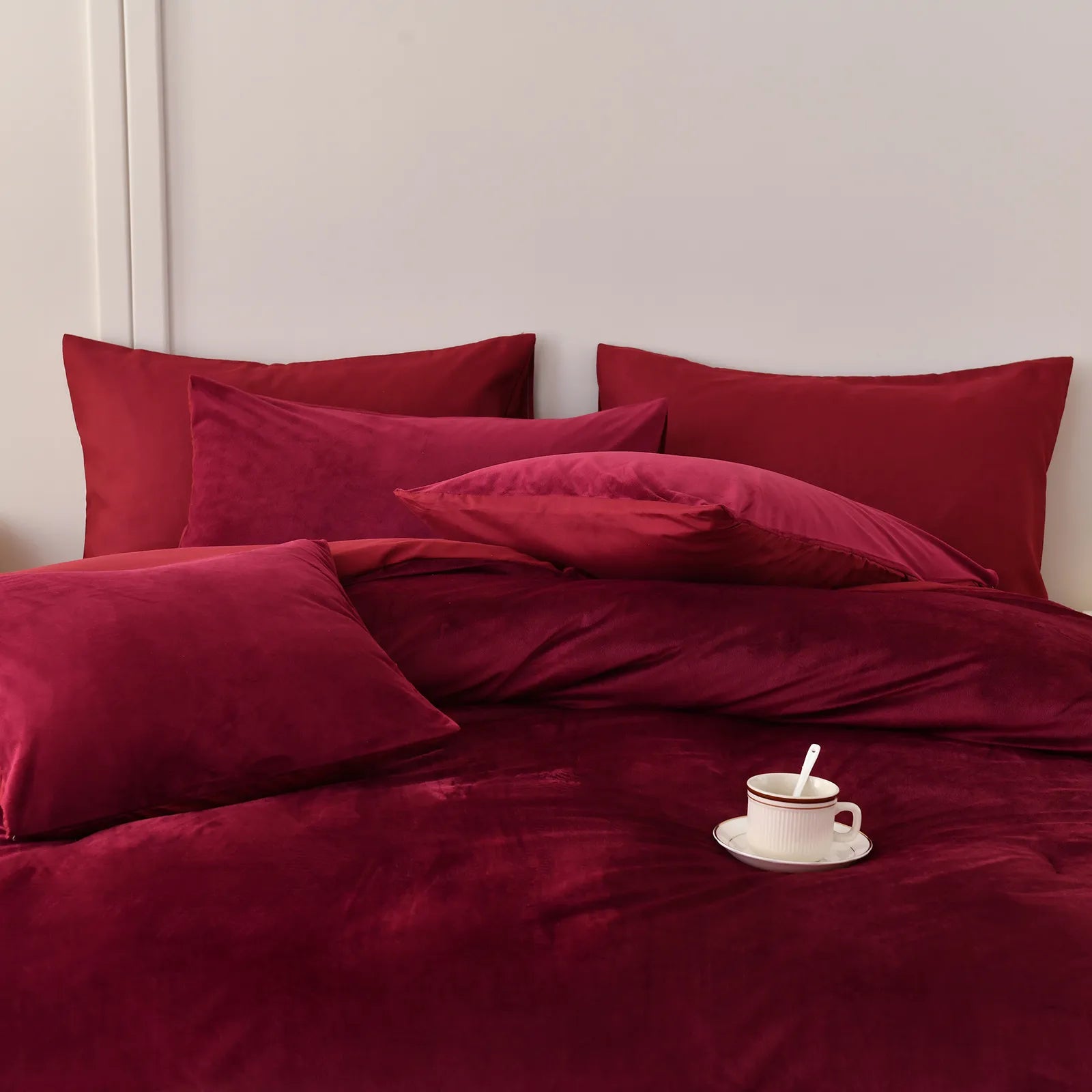 red velvet bedding set king size