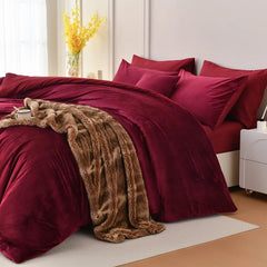 red velvet comforter sets