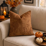 rope embroidery pumpkin throw pillow cover cinnamon pumpkin beige sofa fall decor
