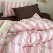 rose bold striped pillow shams decorative bedding