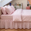 rosewick garden floral bed skirt pink attic bedroom decor
