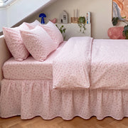 rosewick garden floral bed skirt pink attic bedroom decor