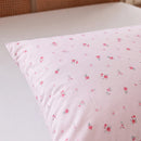 rosewick garden floral pillowcases blush pink botanical standard pillow detail