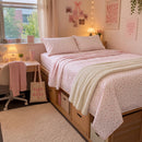 rosewick garden floral sheet set cozy pink dorm room bedding decor