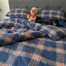 rustic tartan plaid duvet set moody cabin style bedroom decor