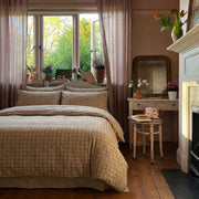 rustic windowpane oatmeal duvet cover set checkered bedding main