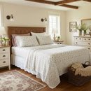 sage green ditsy floral bed sheets cottagecore aesthetic decor