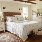 sage green ditsy floral bed sheets cottagecore aesthetic decor