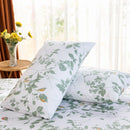 sage meadow wildflower print pillowcase nature inspired