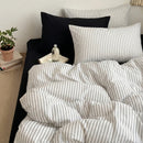 sanctuary classic stripe duvet cover set ink pin main