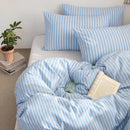 sanctuary classic stripe duvet cover set sky ticking main