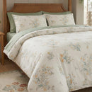 premium quality cotton cream floral bed linen showing dainty wildflower cluster details