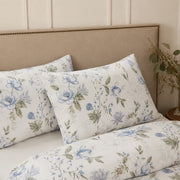 serene garden bloom blue floral body pillowcase styling