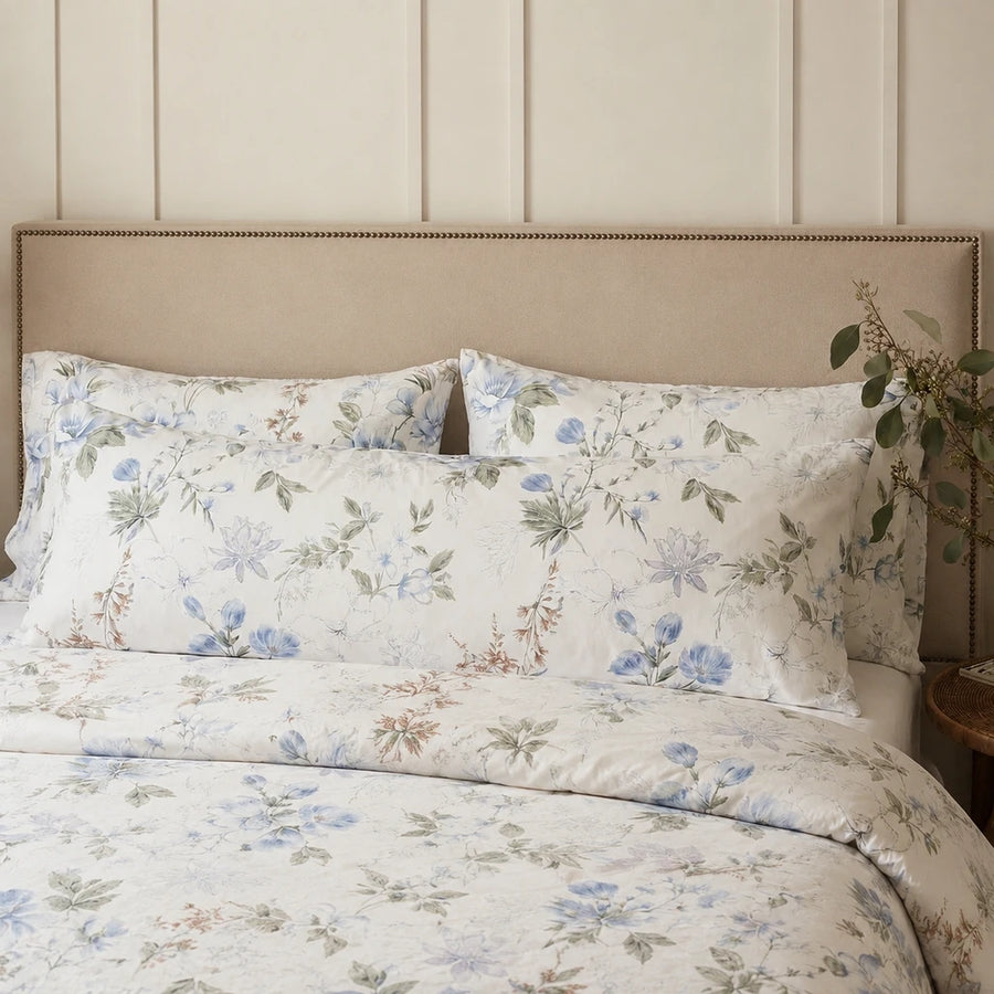 serene garden bloom floral pillowcases body pillow lifestyle