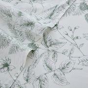serene sage botanical fabric texture close up sketch print