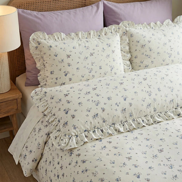 shabby chic wildflower garden long pillowcase