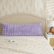 shaggy faux rabbit fur body pillowcase modern decor