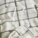 slate horizon linear duvet cover interior corner ties detail