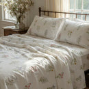 soft breathable 100 cotton meadow sprite botanical fabric