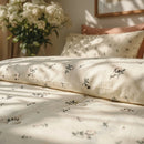 soft breathable cotton meadow sprig quilt vintage nature style
