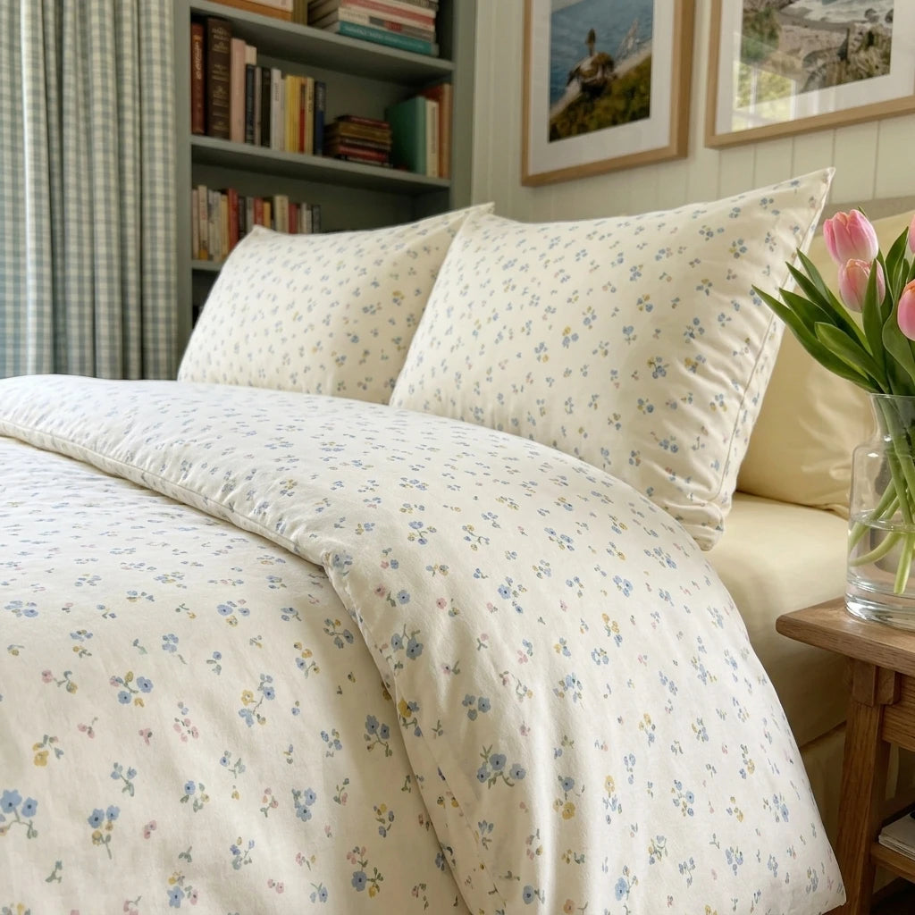 King Size - Dainty Wildflower Meadow Comforter Set