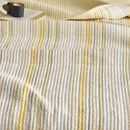 solace yarn dyed quilt butter solace stripe texture close up