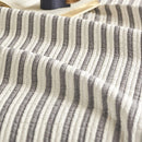 solace yarn dyed quilt charcoal solace stripe texture close up