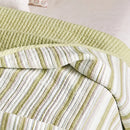 solace yarn dyed quilt sage solace solid reverse stitch detail