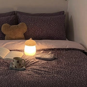 starlit bloom duvet cover set nighttime reading scene