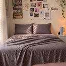 starlit bloom sheet set charcoal dark grey pink floral bedding gallery wall