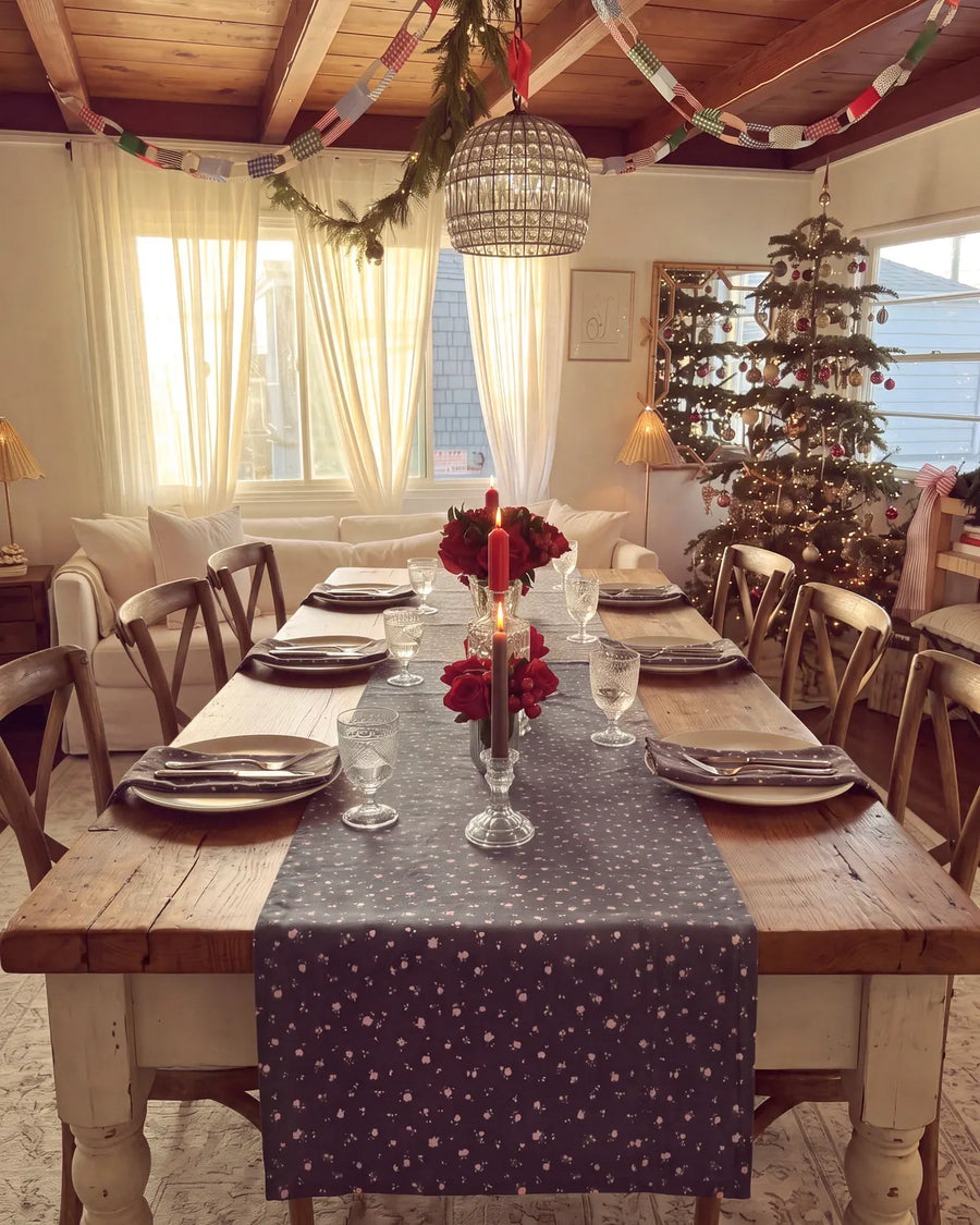 starlit bloom table runner christmas dining decor