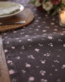 starlit bloom table runner floral fabric detail