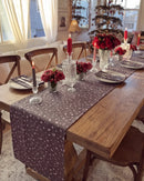 starlit bloom table runner holiday tablescape