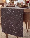 starlit bloom table runner pink floral print