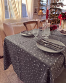starlit bloom tablecloth christmas dining table