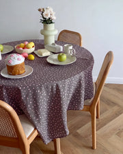 starlit bloom tablecloth round dining table