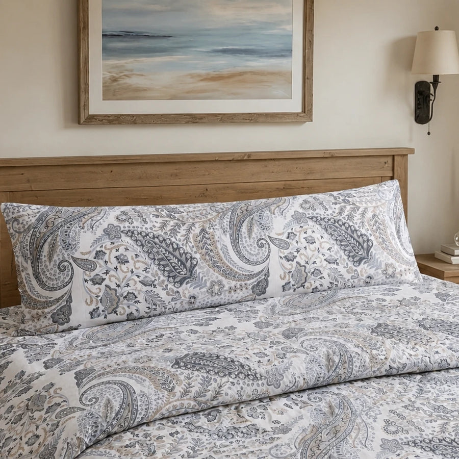 sterling heritage grey paisley bedding set industrial loft