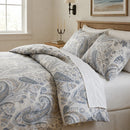 sterling heritage grey paisley comforter set botanical quilt